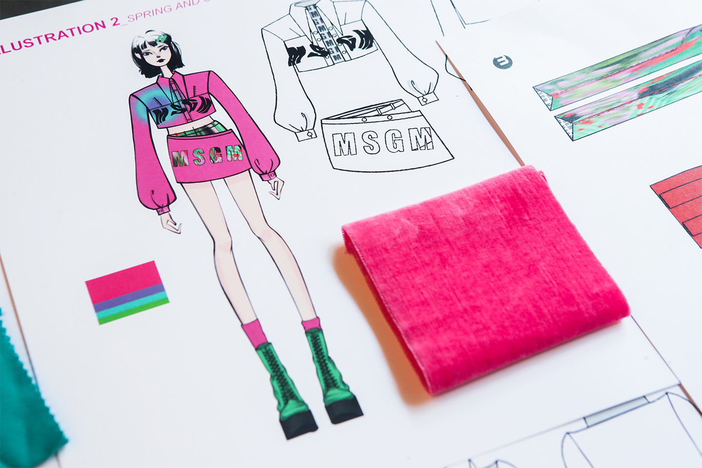 an Istituto Marangoni Milano master student's project from the masterclass with designer Massimo Giorgetti